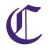 Applicable Pun Old English Letter C - Vinyl Decal for Outdoor Use on Cars, ATV, Boats, Windows and More - Purple 4 Inches Tall view 1