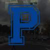 Applicable Pun Varsity Letter P - Vinyl Decal for Outdoor Use on Cars, ATV, Boats, Windows and More - Blue 3 Inches Tall view 2