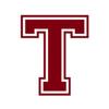 Applicable Pun Varsity Letter T - Vinyl Decal for Outdoor Use on Cars, ATV, Boats, Windows and More - Burgundy 4 Inches Tall view 1