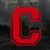 Applicable Pun Varsity Letter C - Vinyl Decal for Outdoor Use on Cars, ATV, Boats, Windows and More - Red 3 Inches Tall view 2