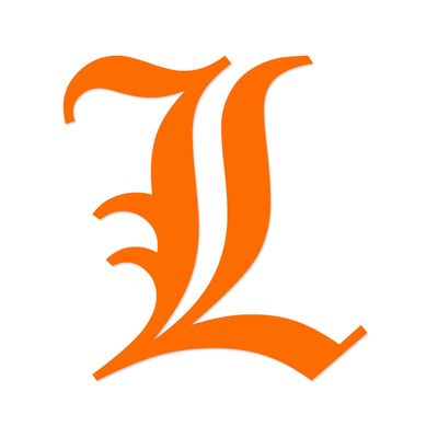 Applicable Pun Old English Letter L - Vinyl Decal for Outdoor Use on Cars, ATV, Boats, Windows and More - Orange 3 Inches Tall