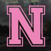Applicable Pun Varsity Letter N - Vinyl Decal for Outdoor Use on Cars, ATV, Boats, Windows and More - Light Pink 3 Inches Tall view 2