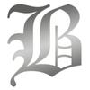 Applicable Pun Old English Letter B - Vinyl Decal for Outdoor Use on Cars, ATV, Boats, Windows and More - Silver 4 Inches Tall view 1