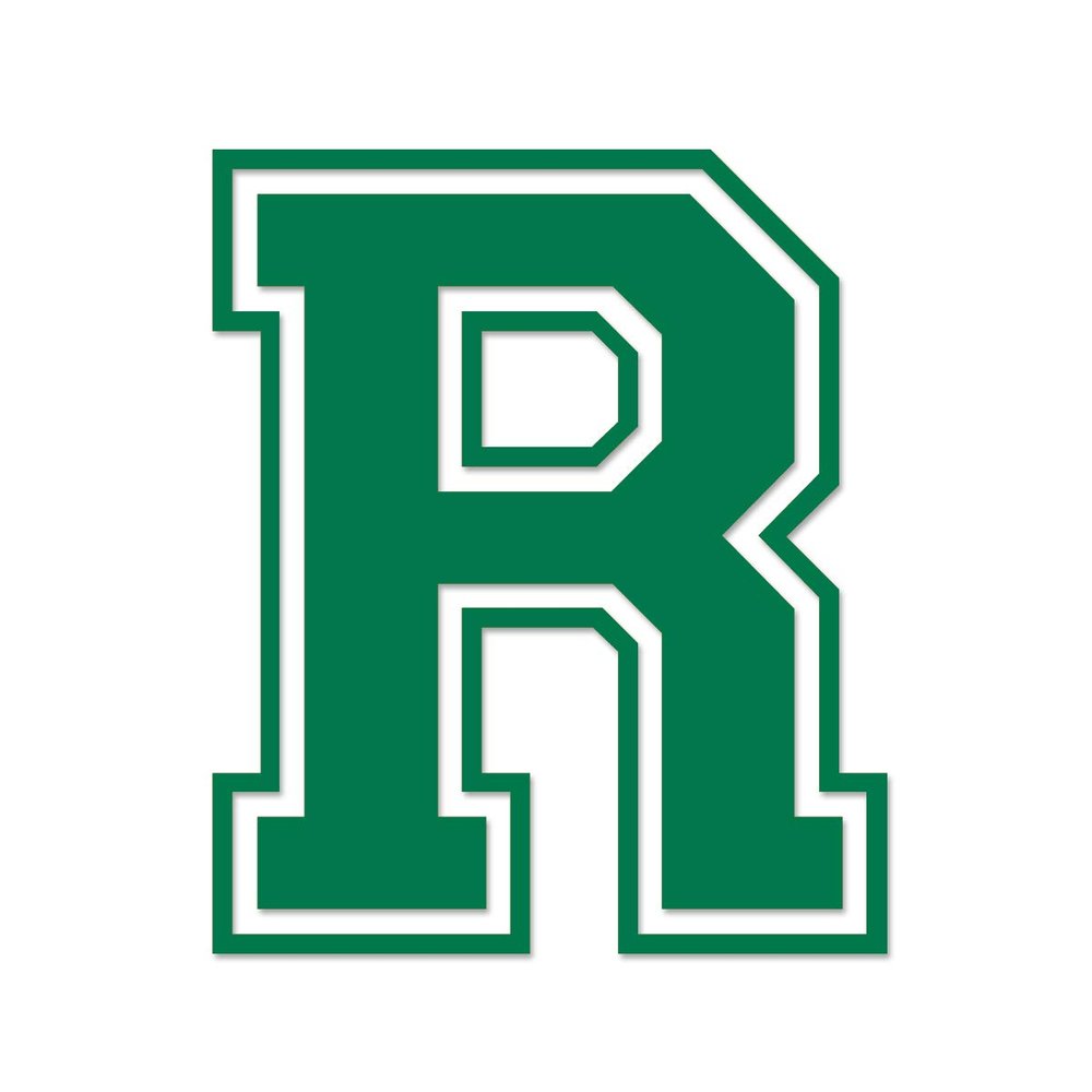Applicable Pun Varsity Letter R - Vinyl Decal for Outdoor Use on Cars, ATV, Boats, Windows and More - Green 6 Inches Tall
