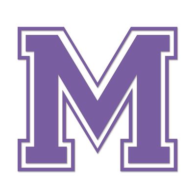 Applicable Pun Varsity Letter M - Vinyl Decal for Outdoor Use on Cars, ATV, Boats, Windows and More - Lavendar 3 Inches Tall