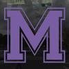 Applicable Pun Varsity Letter M - Vinyl Decal for Outdoor Use on Cars, ATV, Boats, Windows and More - Lavendar 3 Inches Tall view 2