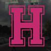 Applicable Pun Varsity Letter H - Vinyl Decal for Outdoor Use on Cars, ATV, Boats, Windows and More - Hot Pink (Magenta) 5 Inches Tall view 2