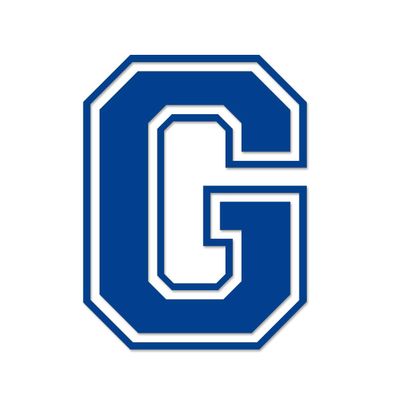Applicable Pun Varsity Letter G - Vinyl Decal for Outdoor Use on Cars, ATV, Boats, Windows and More - Blue 3 Inches Tall