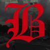 Applicable Pun Old English Letter B - Vinyl Decal for Outdoor Use on Cars, ATV, Boats, Windows and More - Red 3 Inches Tall view 2