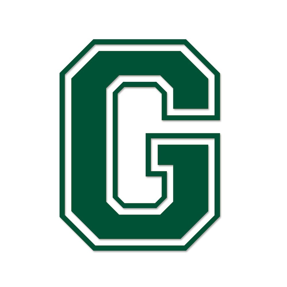 Applicable Pun Varsity Letter G - Vinyl Decal for Outdoor Use on Cars, ATV, Boats, Windows and More - Forest Green 3 Inches Tall