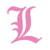 Applicable Pun Old English Letter L - Vinyl Decal for Outdoor Use on Cars, ATV, Boats, Windows and More - Light Pink 10 Inches Tall view 1