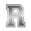 Applicable Pun Varsity Letter R - Vinyl Decal for Outdoor Use on Cars, ATV, Boats, Windows and More - Silver 6 Inches Tall view 1