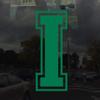 Applicable Pun Varsity Letter I - Vinyl Decal for Outdoor Use on Cars, ATV, Boats, Windows and More - Green 5 Inches Tall view 2