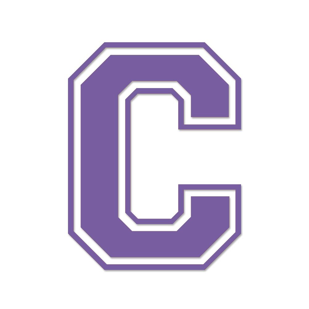 Applicable Pun Varsity Letter C - Vinyl Decal for Outdoor Use on Cars, ATV, Boats, Windows and More - Lavendar 3 Inches Tall