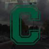 Applicable Pun Varsity Letter C - Vinyl Decal for Outdoor Use on Cars, ATV, Boats, Windows and More - Forest Green 4 Inches Tall view 2