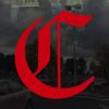 Applicable Pun Old English Letter C - Vinyl Decal for Outdoor Use on Cars, ATV, Boats, Windows and More - Red 5 Inches Tall view 2