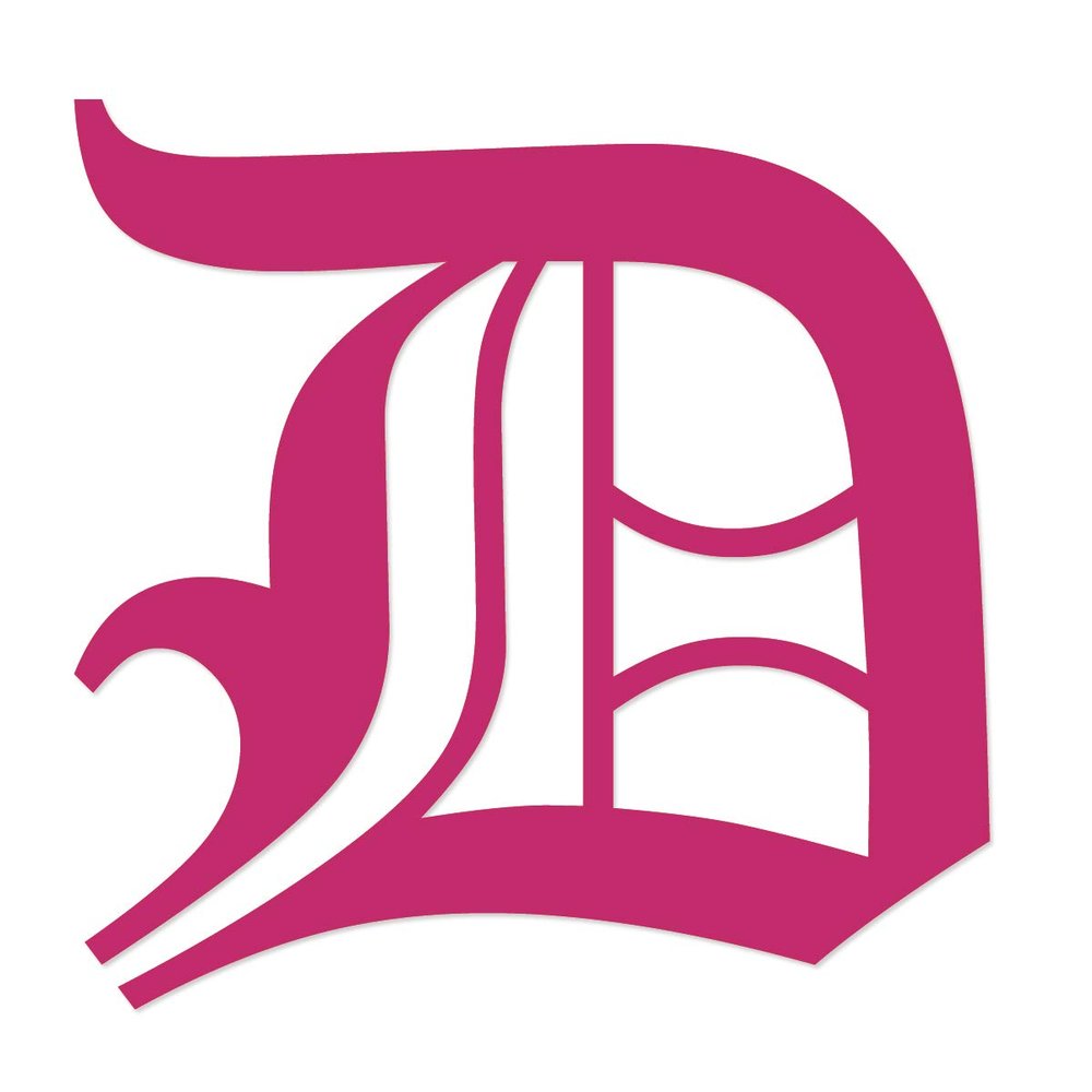 Applicable Pun Old English Letter D - Vinyl Decal for Outdoor Use on Cars, ATV, Boats, Windows and More - Hot Pink (Magenta) 3 Inches Tall