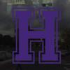 Applicable Pun Varsity Letter H - Vinyl Decal for Outdoor Use on Cars, ATV, Boats, Windows and More - Purple 3 Inches Tall view 2