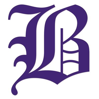 Applicable Pun Old English Letter B - Vinyl Decal for Outdoor Use on Cars, ATV, Boats, Windows and More - Purple 3 Inches Tall