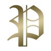 Applicable Pun Old English Letter P - Vinyl Decal for Outdoor Use on Cars, ATV, Boats, Windows and More - Gold 5 Inches Tall view 1