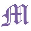 Applicable Pun Old English Letter M - Vinyl Decal for Outdoor Use on Cars, ATV, Boats, Windows and More - Lavendar 4 Inches Tall view 1