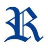 Applicable Pun Old English Letter R - Vinyl Decal for Outdoor Use on Cars, ATV, Boats, Windows and More - Blue 3 Inches Tall view 1