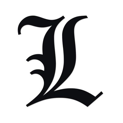 Applicable Pun Old English Letter L - Vinyl Decal for Outdoor Use on Cars, ATV, Boats, Windows and More - Black 5 Inches Tall