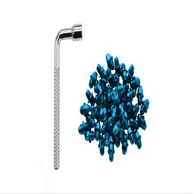 Funn Pedal Pins Studs for Mamba, Ripper, Python, Bigfoot (Blue)