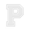 Applicable Pun Varsity Letter P - Vinyl Decal for Outdoor Use on Cars, ATV, Boats, Windows and More - White 4 Inches Tall view 1