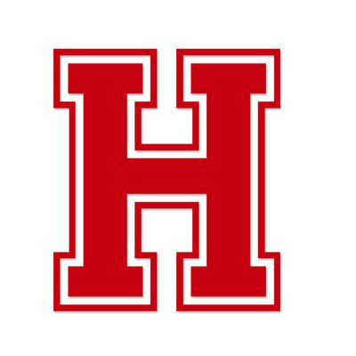 Applicable Pun Varsity Letter H - Vinyl Decal for Outdoor Use on Cars, ATV, Boats, Windows and More - Red 6 Inches Tall
