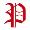 Applicable Pun Old English Letter P - Vinyl Decal for Outdoor Use on Cars, ATV, Boats, Windows and More - Red 3 Inches Tall view 1