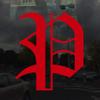 Applicable Pun Old English Letter P - Vinyl Decal for Outdoor Use on Cars, ATV, Boats, Windows and More - Red 3 Inches Tall view 2