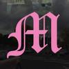Applicable Pun Old English Letter M - Vinyl Decal for Outdoor Use on Cars, ATV, Boats, Windows and More - Light Pink 3 Inches Tall view 2