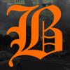 Applicable Pun Old English Letter B - Vinyl Decal for Outdoor Use on Cars, ATV, Boats, Windows and More - Orange 4 Inches Tall view 2