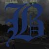 Applicable Pun Old English Letter B - Vinyl Decal for Outdoor Use on Cars, ATV, Boats, Windows and More - Dark Blue (Navy) 3 Inches Tall view 2