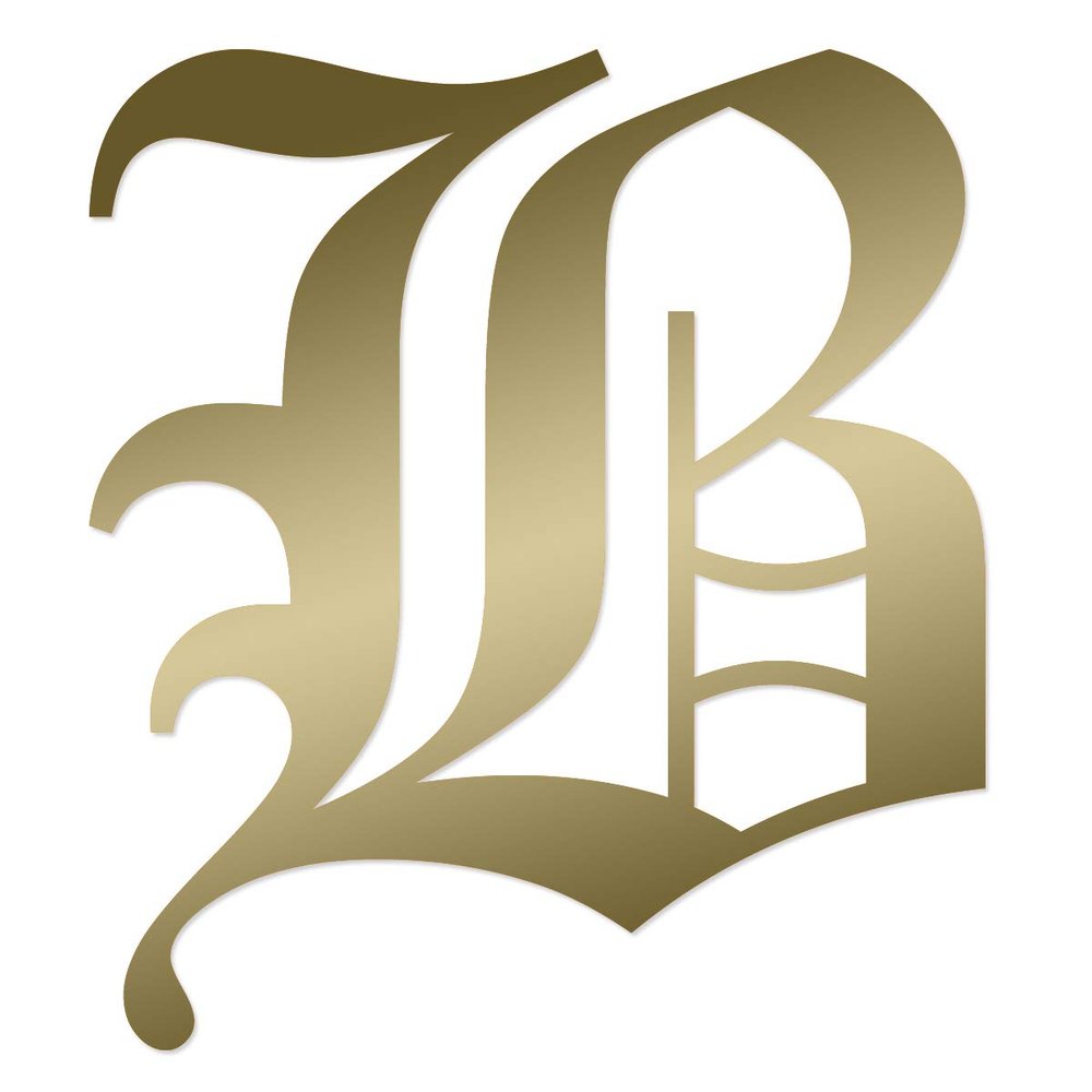 Applicable Pun Old English Letter B - Vinyl Decal for Outdoor Use on Cars, ATV, Boats, Windows and More - Gold 3 Inches Tall