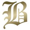 Applicable Pun Old English Letter B - Vinyl Decal for Outdoor Use on Cars, ATV, Boats, Windows and More - Gold 3 Inches Tall view 1
