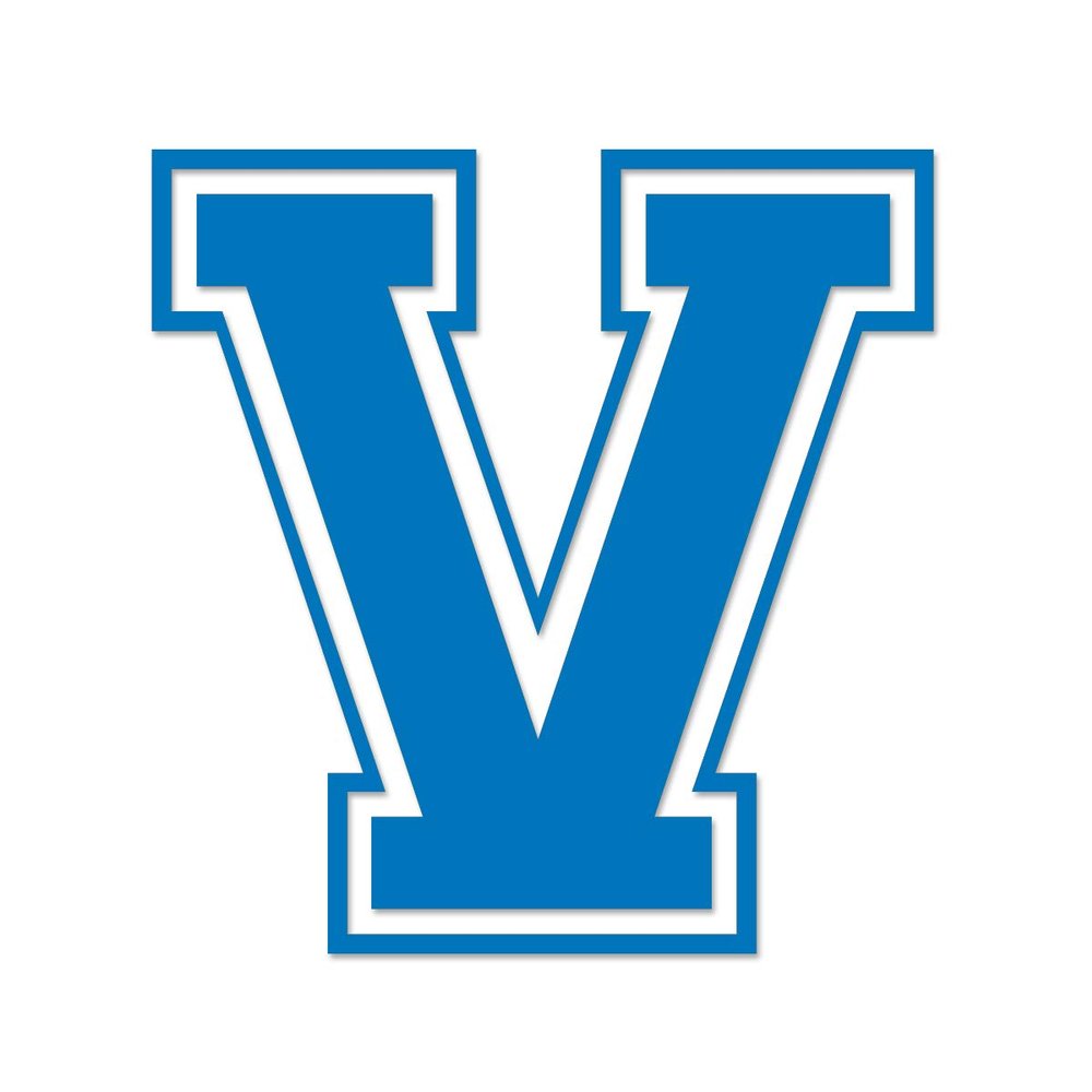 Applicable Pun Varsity Letter V - Vinyl Decal for Outdoor Use on Cars, ATV, Boats, Windows and More - Sky Blue 3 Inches Tall