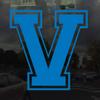 Applicable Pun Varsity Letter V - Vinyl Decal for Outdoor Use on Cars, ATV, Boats, Windows and More - Sky Blue 3 Inches Tall view 2