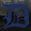 Applicable Pun Old English Letter D - Vinyl Decal for Outdoor Use on Cars, ATV, Boats, Windows and More - Dark Blue (Navy) 3 Inches Tall view 2