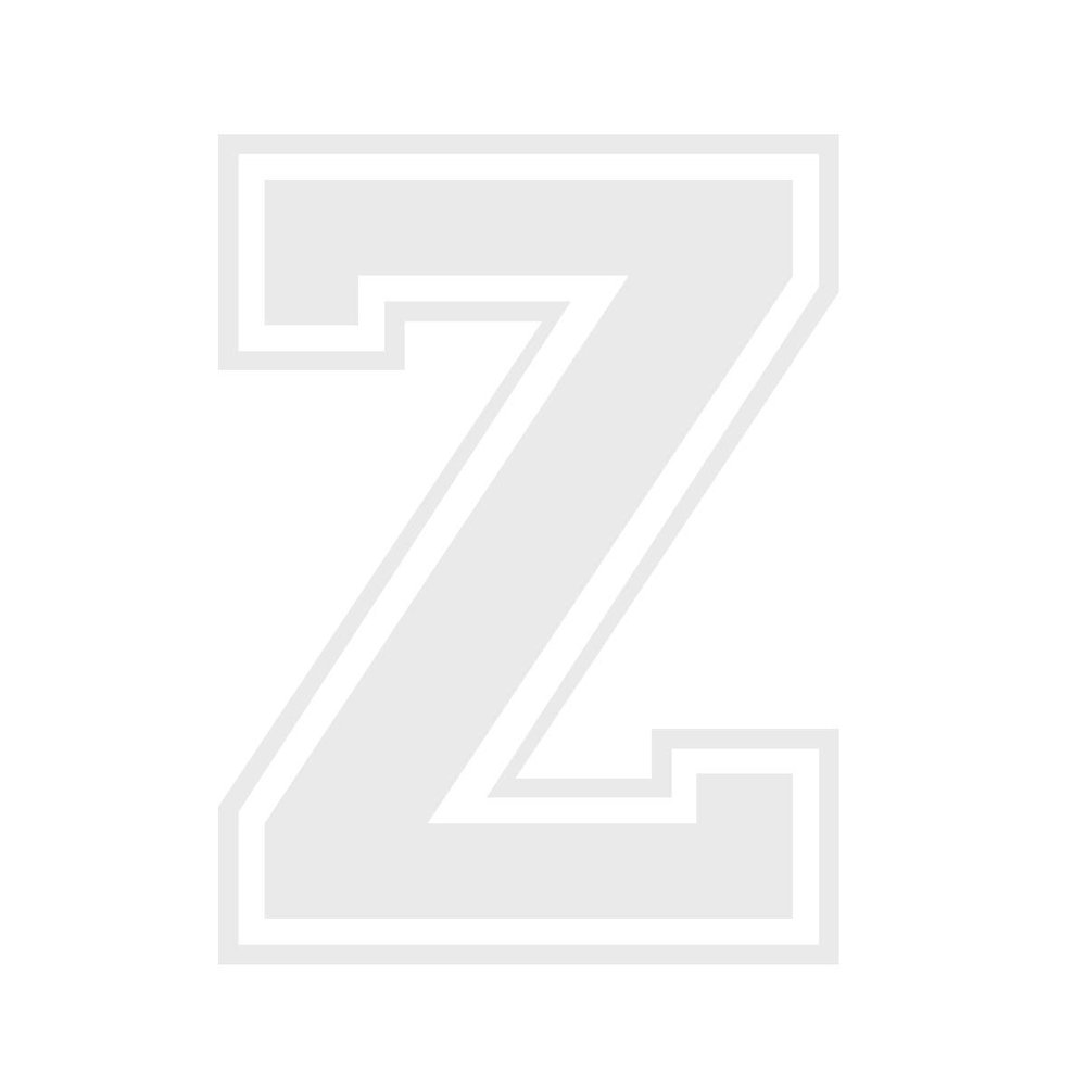 Applicable Pun Varsity Letter Z - Vinyl Decal for Outdoor Use on Cars, ATV, Boats, Windows and More - White 3 Inches Tall