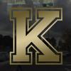 Applicable Pun Varsity Letter K - Vinyl Decal for Outdoor Use on Cars, ATV, Boats, Windows and More - Gold 3 Inches Tall view 2