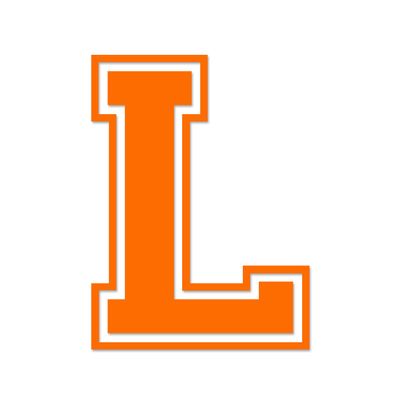 Applicable Pun Varsity Letter L - Vinyl Decal for Outdoor Use on Cars, ATV, Boats, Windows and More - Orange 5 Inches Tall