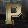 Applicable Pun Varsity Letter P - Vinyl Decal for Outdoor Use on Cars, ATV, Boats, Windows and More - Gold 3 Inches Tall view 2