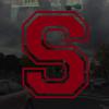 Applicable Pun Varsity Letter S - Vinyl Decal for Outdoor Use on Cars, ATV, Boats, Windows and More - Burgundy 3 Inches Tall view 2