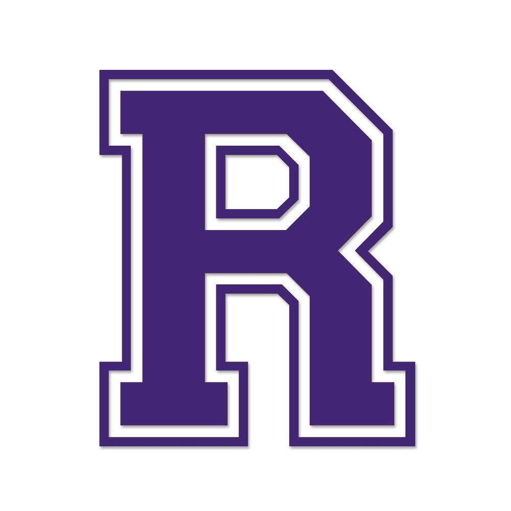 Applicable Pun Varsity Letter R - Vinyl Decal for Outdoor Use on Cars, ATV, Boats, Windows and More - Purple 5 Inches Tall