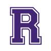 Applicable Pun Varsity Letter R - Vinyl Decal for Outdoor Use on Cars, ATV, Boats, Windows and More - Purple 5 Inches Tall view 1