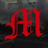 Applicable Pun Old English Letter M - Vinyl Decal for Outdoor Use on Cars, ATV, Boats, Windows and More - Red 4 Inches Tall view 2