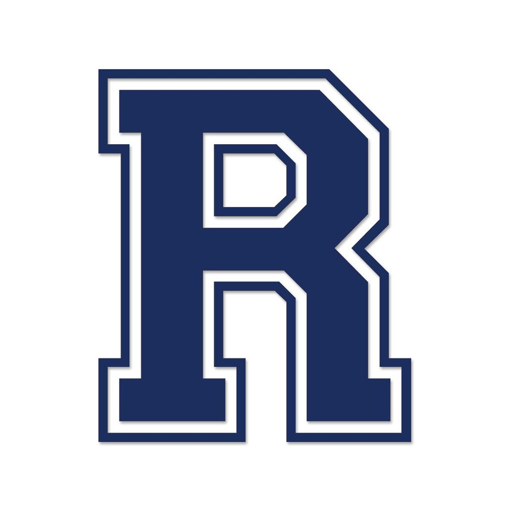Applicable Pun Varsity Letter R - Vinyl Decal for Outdoor Use on Cars, ATV, Boats, Windows and More - Dark Blue (Navy) 4 Inches Tall