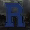 Applicable Pun Varsity Letter R - Vinyl Decal for Outdoor Use on Cars, ATV, Boats, Windows and More - Dark Blue (Navy) 4 Inches Tall view 2